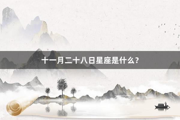 十一月二十八日星座是什么？